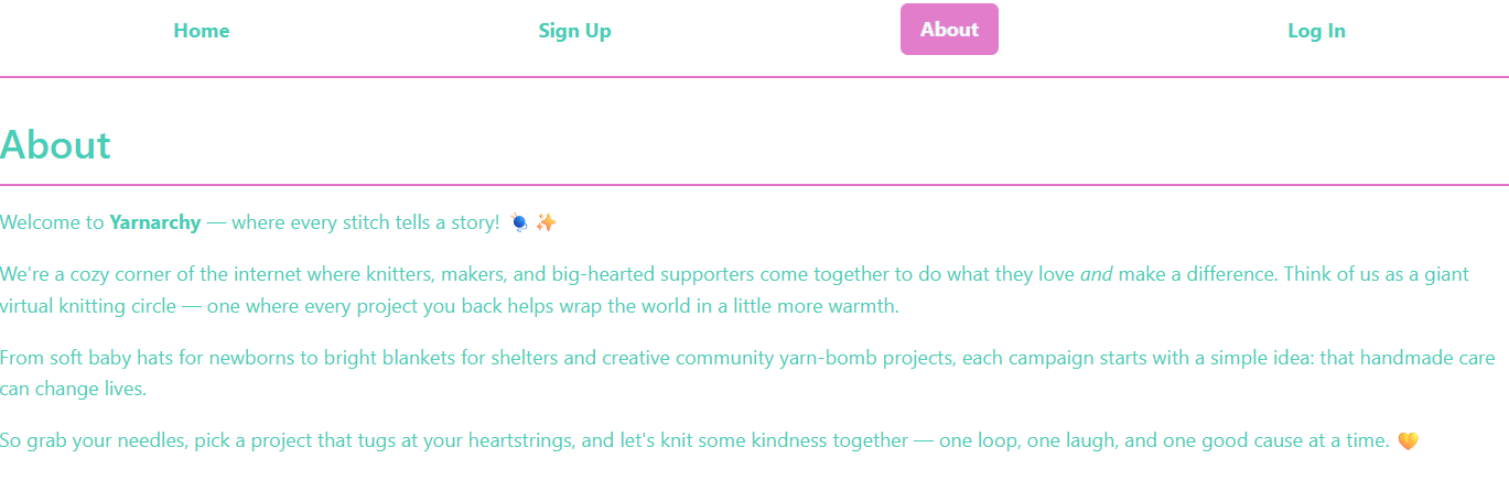 About Page for the general public